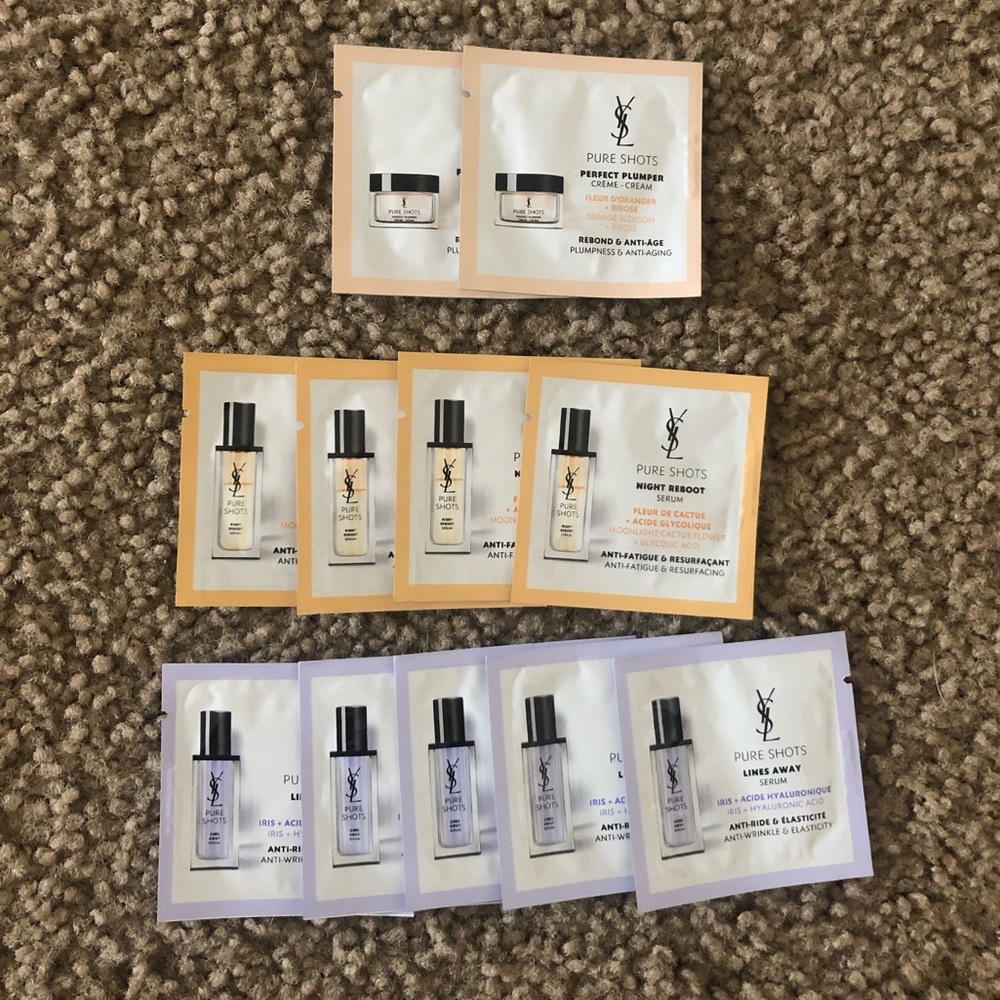 YSL skincare samples